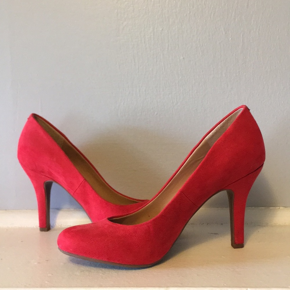 Red 3 inch heels